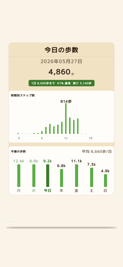 歩数グラフ